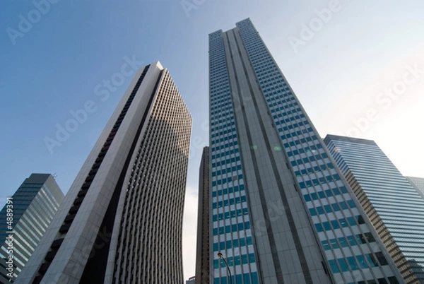 Fototapeta skyscarpers district