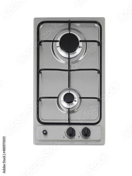 Obraz electrical and gas stove from top