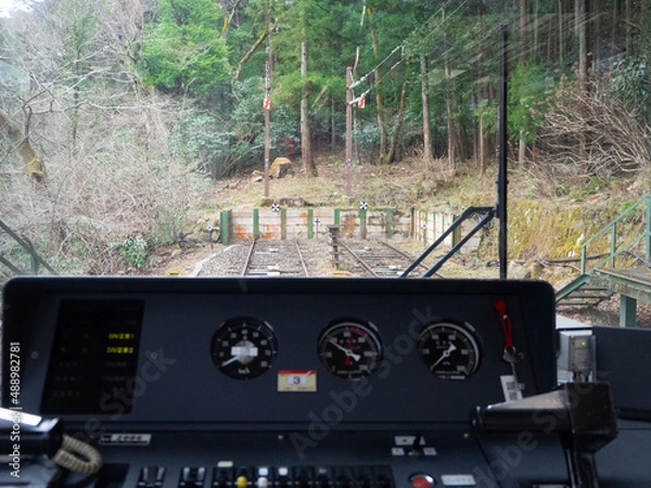 Obraz 箱根登山鉄道のスイッチバック