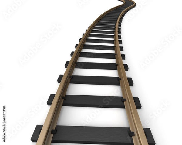 Obraz Toy railroad tracks