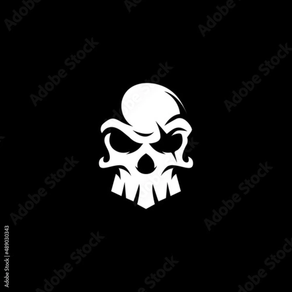 Fototapeta skull on black