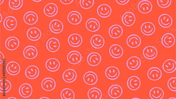 Obraz Happy Smiley Face Pattern