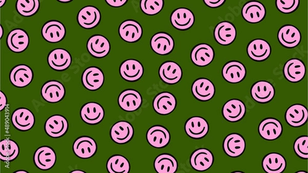 Obraz Happy Smiley Face Pattern