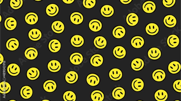 Obraz Happy Smiley Face Pattern