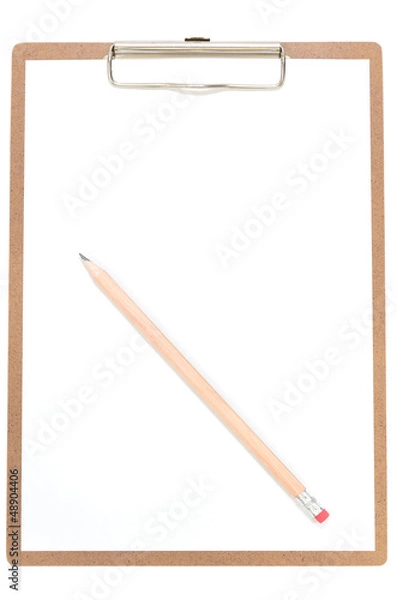 Fototapeta クリップボードと鉛筆