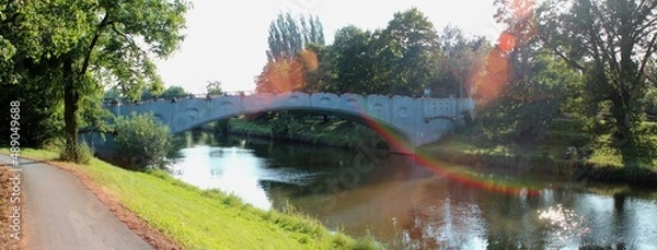 Obraz Sunny view over bridge