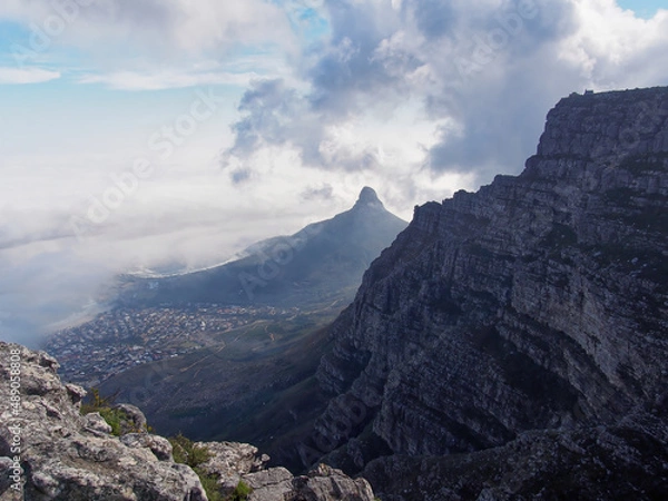 Fototapeta  View from the Table Mountain at Cape-Town, South Africa