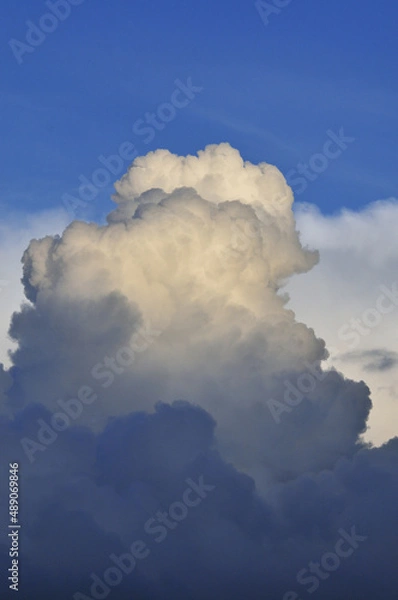 Obraz High white clouds in the blue sky