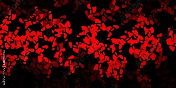 Fototapeta Dark red, yellow vector background with random forms.