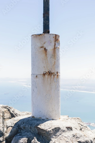 Fototapeta beacon on a mountain