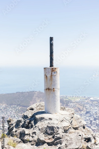 Fototapeta beacon on a mountain
