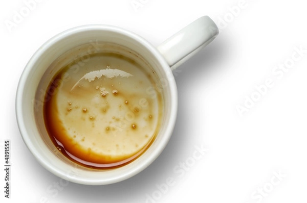 Fototapeta Empty coffee cup with clipping path