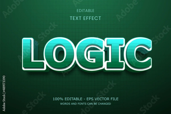 Fototapeta Modern Technology 3D Text Effect
