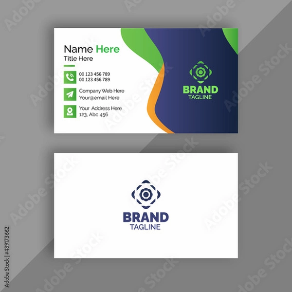 Fototapeta professional, creative, modern, luxury corporate minimal, and trendy business card design template