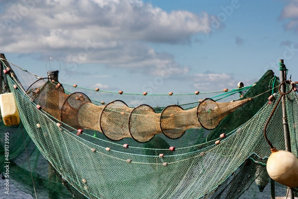 Obraz Netze der Berufsfischerei