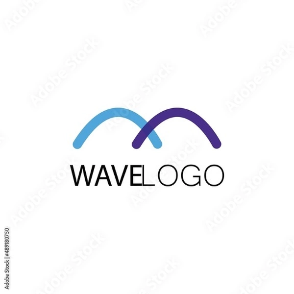 Fototapeta Wave Logo collection for any purpose of business, vector icon template symbol and design