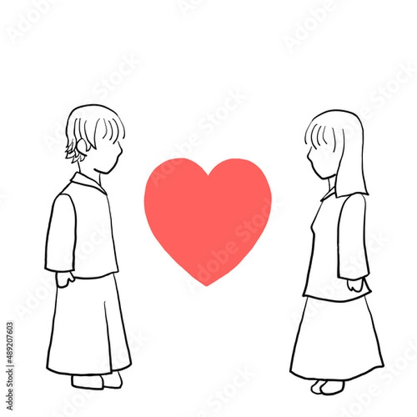 Obraz 異性のカップル