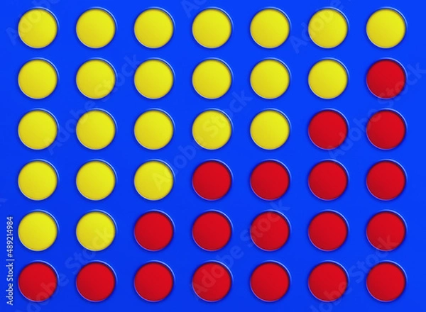 Fototapeta Connect four game with graph illustration