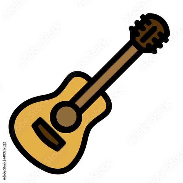 Obraz guitar line icon