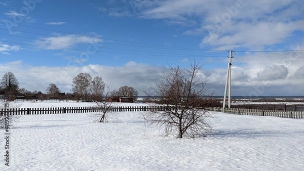 Obraz landscape with snow