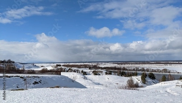 Obraz landscape with snow