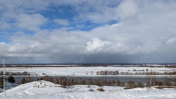 Obraz river in winter