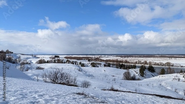 Obraz landscape with snow