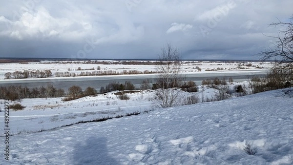 Obraz landscape with snow
