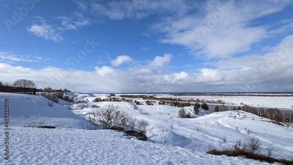 Obraz landscape with snow