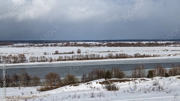 Obraz winter landscape with snow