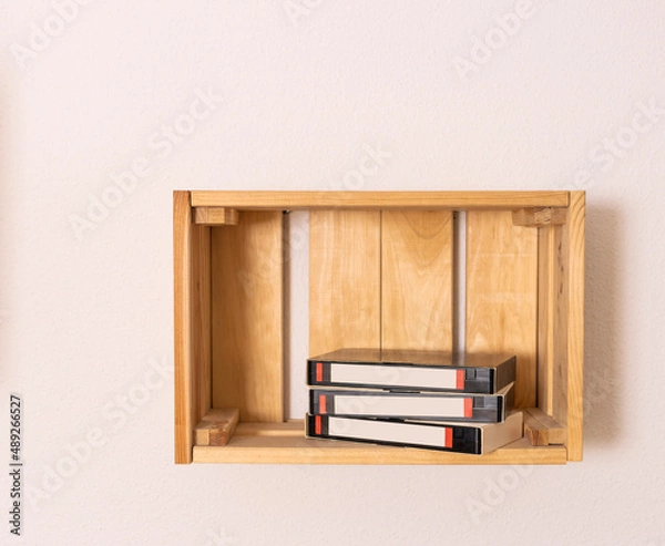 Obraz Videotape on a shelf, VHS
