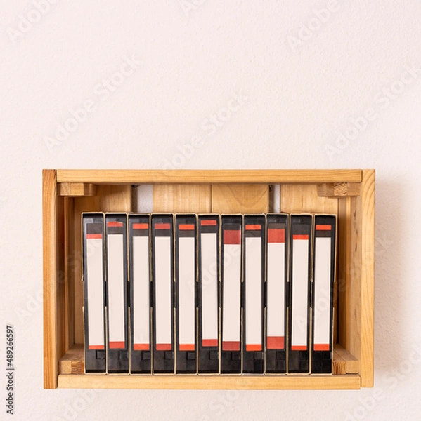 Obraz Videotape on a shelf, VHS