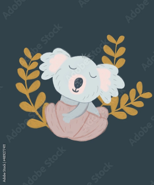 Obraz teddy bear with bow koala 