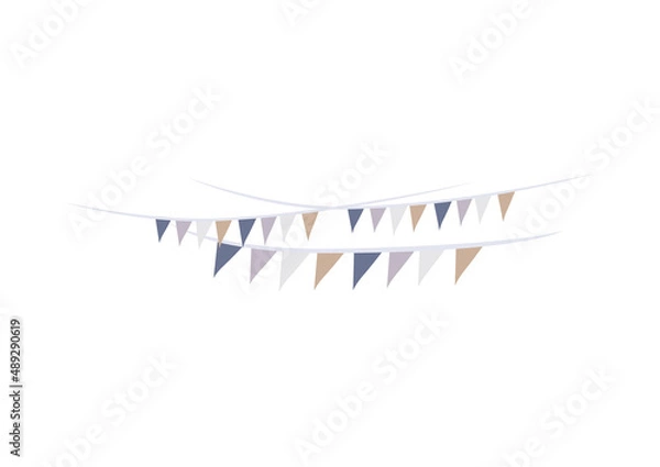 Obraz Hanging small colored flag illustration