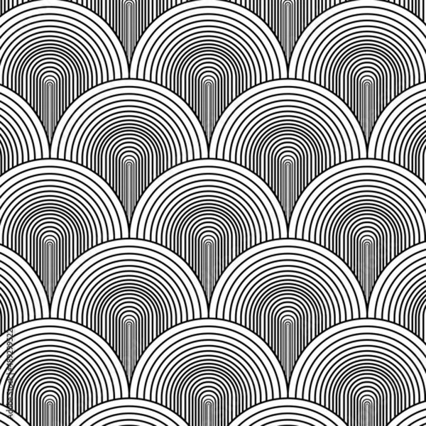 Fototapeta Graphic geometric pattern for your design and background