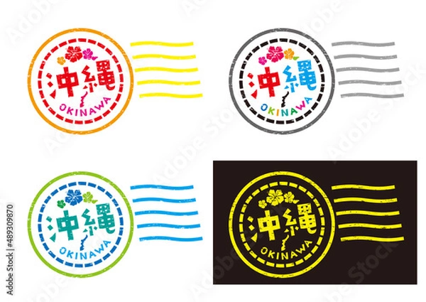 Obraz 沖縄スタンプ　イラスト素材