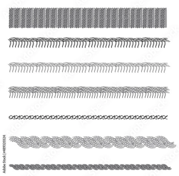 Obraz Collection of pattern brushes