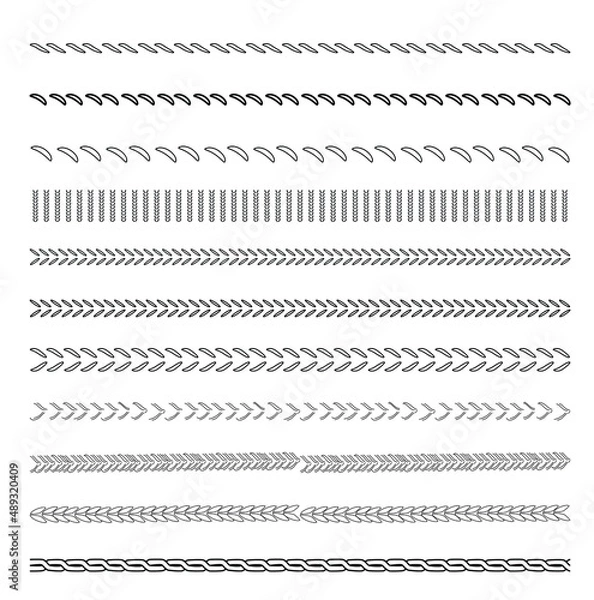 Obraz Collection of pattern brushes