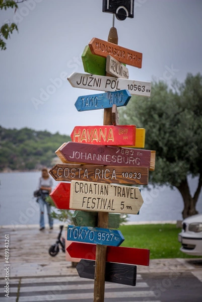 Obraz signpost in the city