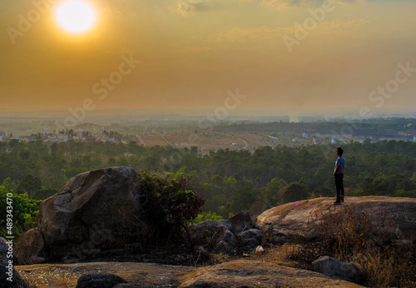 Obraz watching sunset