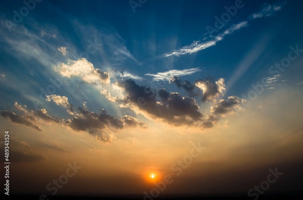 Obraz sun and clouds