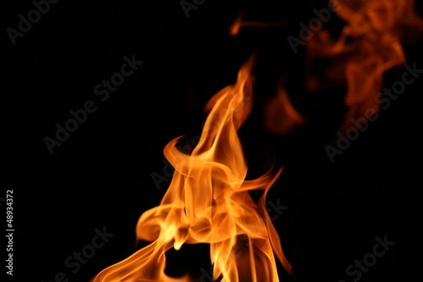 Fototapeta 炎　黒背景