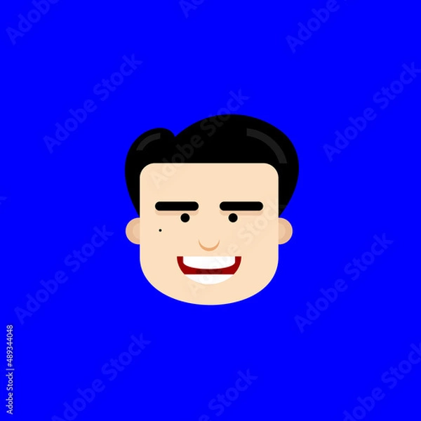 Fototapeta simple design human facial expression vector