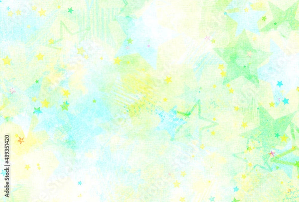 Fototapeta 背景素材_水彩テクスチャキラキラ_黄色