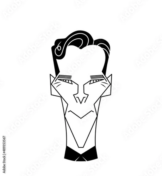 Fototapeta Simple and elegant old man icon