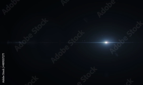 Fototapeta Lens Flare light over background. Easy to add overlay or screen filter over photos