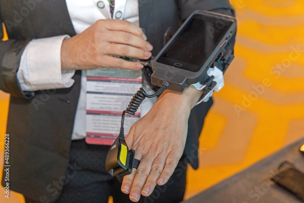 Fototapeta Ring Barcode Scanner Computer