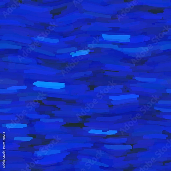 Fototapeta Wavy summer broken wavy stripe seamless background. Ombre color blend for beach swimwear, trendy fashion print. Streaks wave digital watercolor effect. High resolution repeat pattern material.