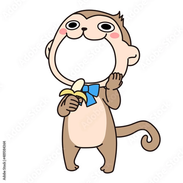 Obraz 猿の着ぐるみのフォトフレーム