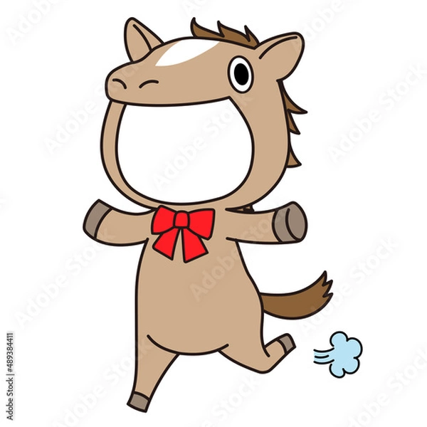 Obraz 馬の着ぐるみのフォトフレーム